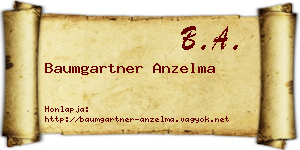 Baumgartner Anzelma névjegykártya